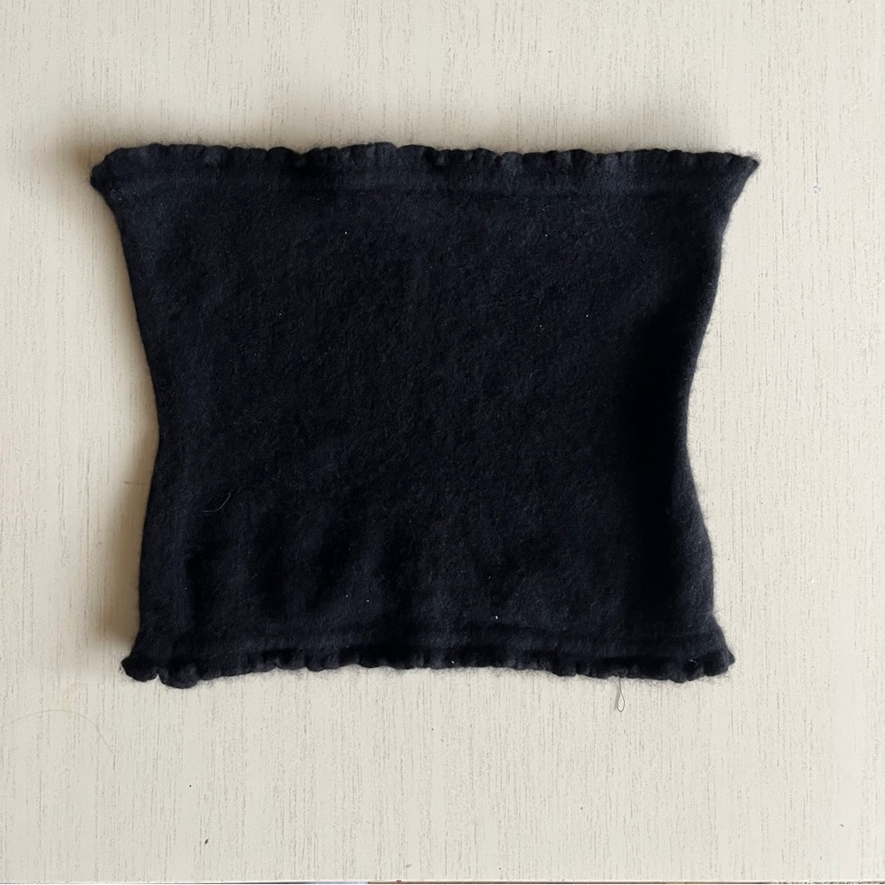 100% cashmere tube top
